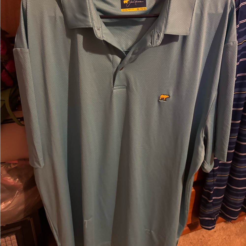 Light Blue Polo Shirt with Logo